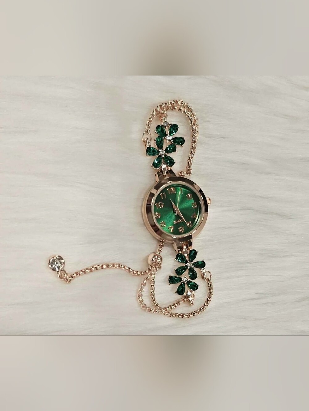 Women Watch, Color Gold Rose & Green